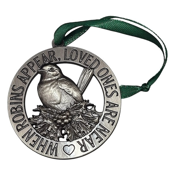 Robin For Loved Ones Pin Christmas Tree Ornament