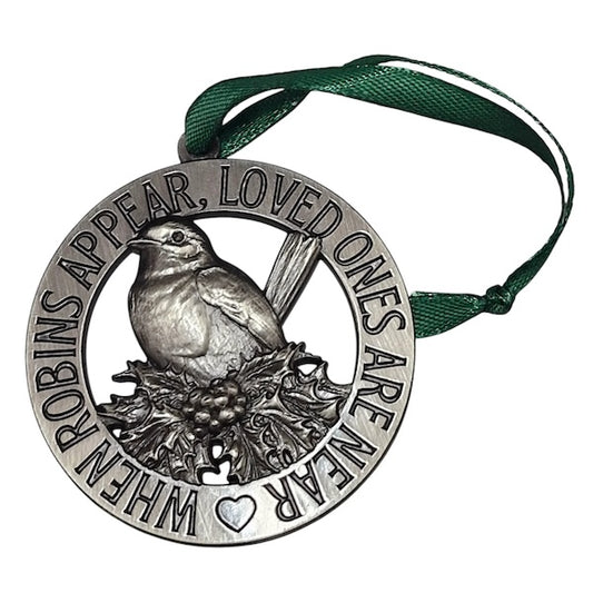 Robin For Loved Ones Pin Christmas Tree Ornament