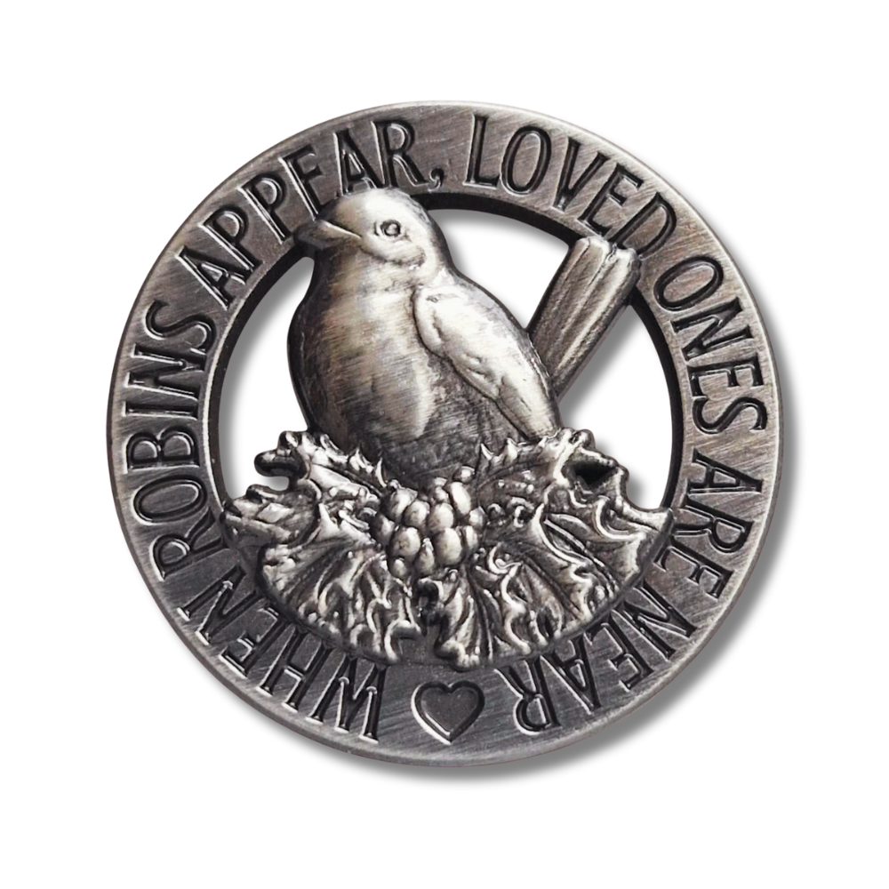Robin For Loved Ones Pin Badge
