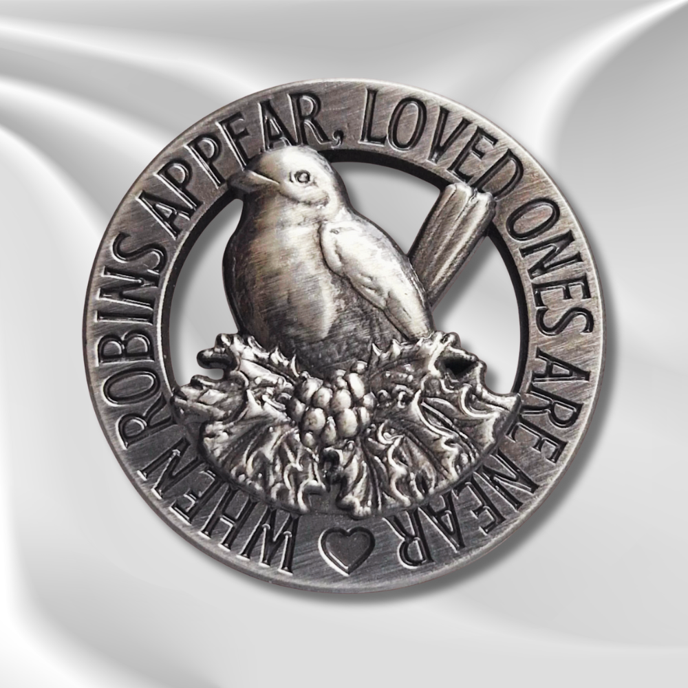 Robin For Loved Ones Pin Badge