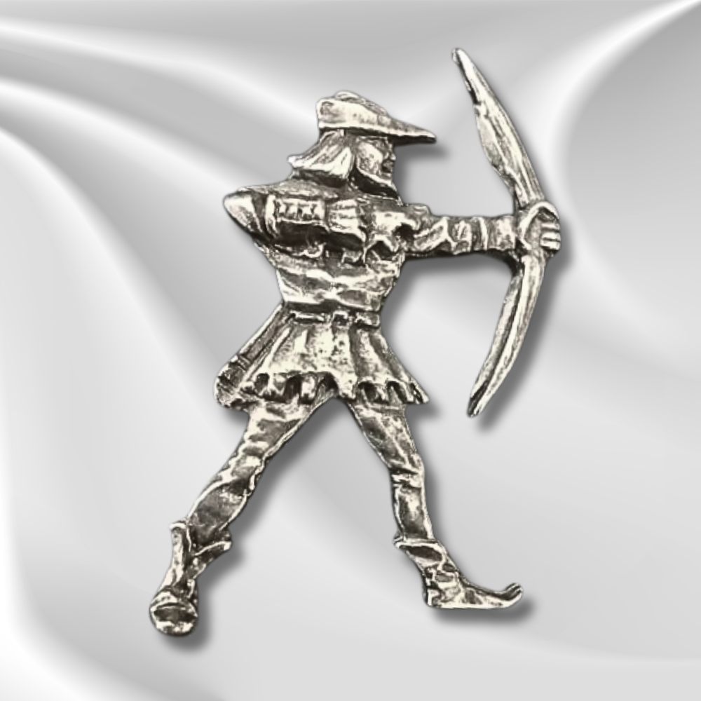 Robin Hood Pewter Pin Badge