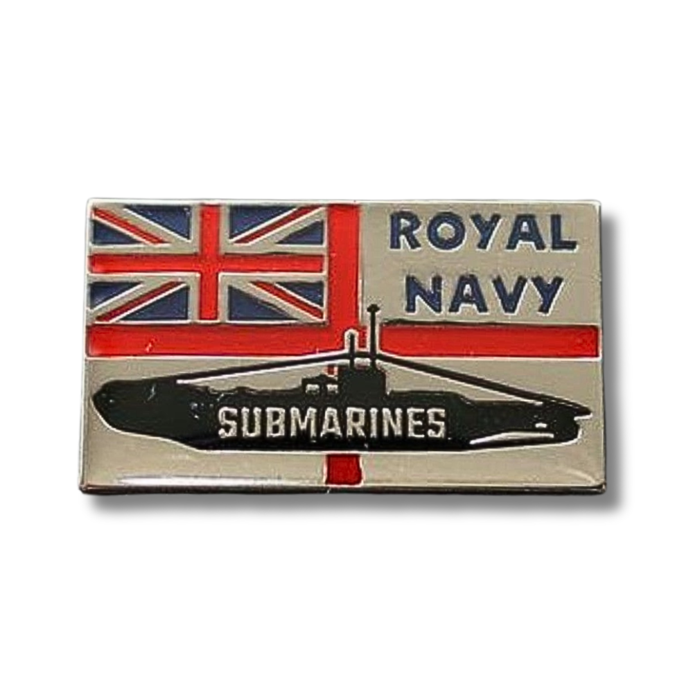 Silver Royal Navy Submarines Pin Badge