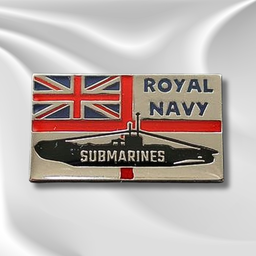 Silver Royal Navy Submarines Pin Badge