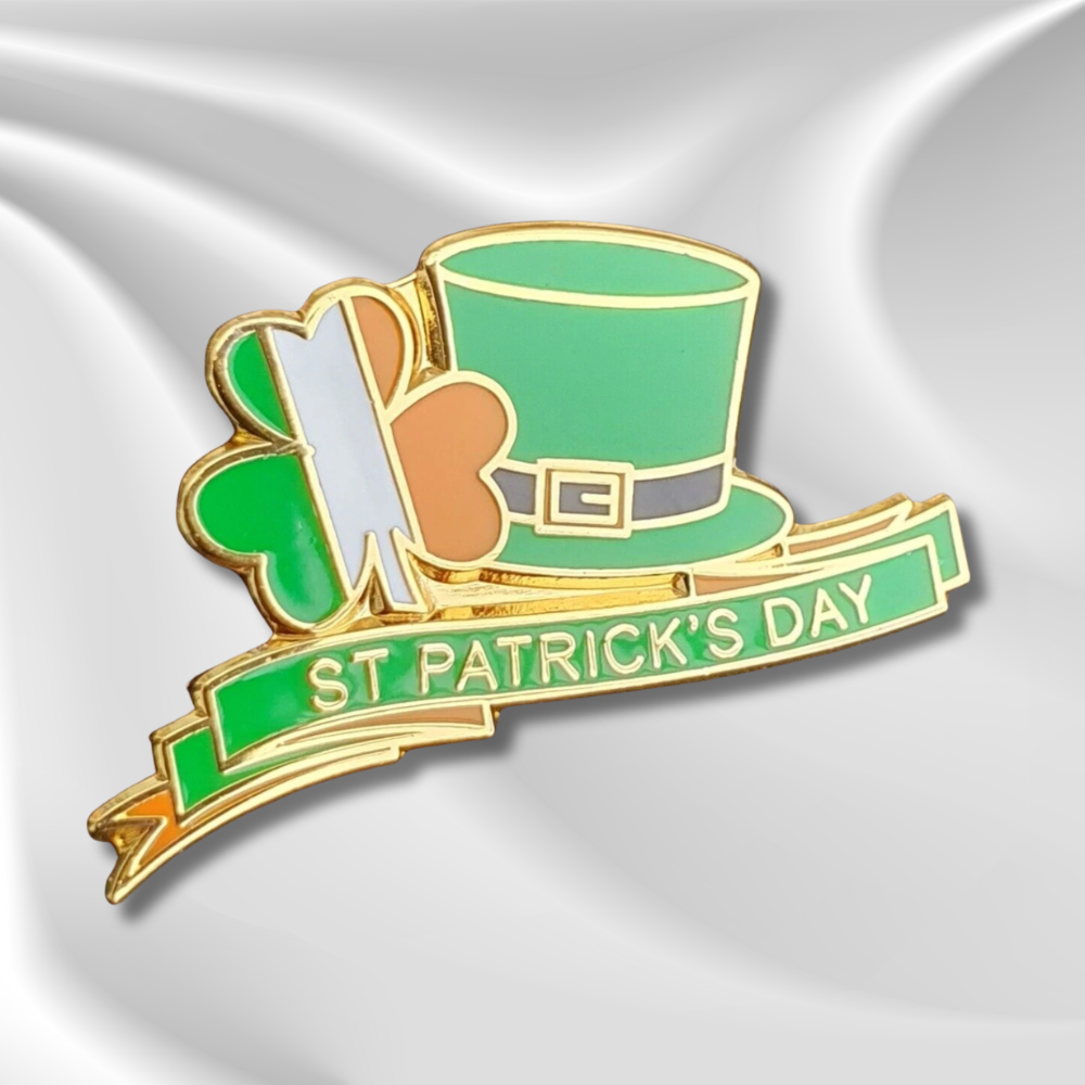 St Patrick’s Day Pin Badge