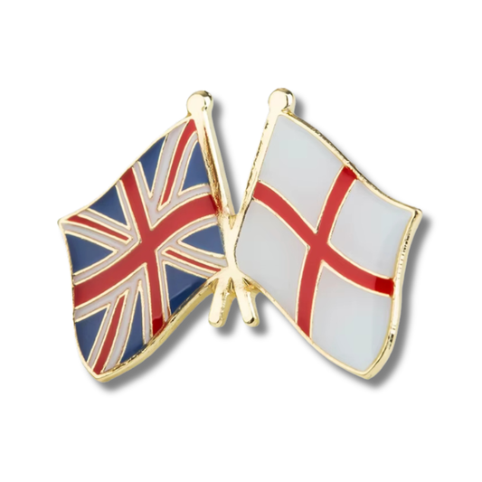 Union Jack & England Flag Pin Badge