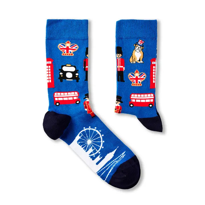 Unisex Union Jack London Socks Gift Set