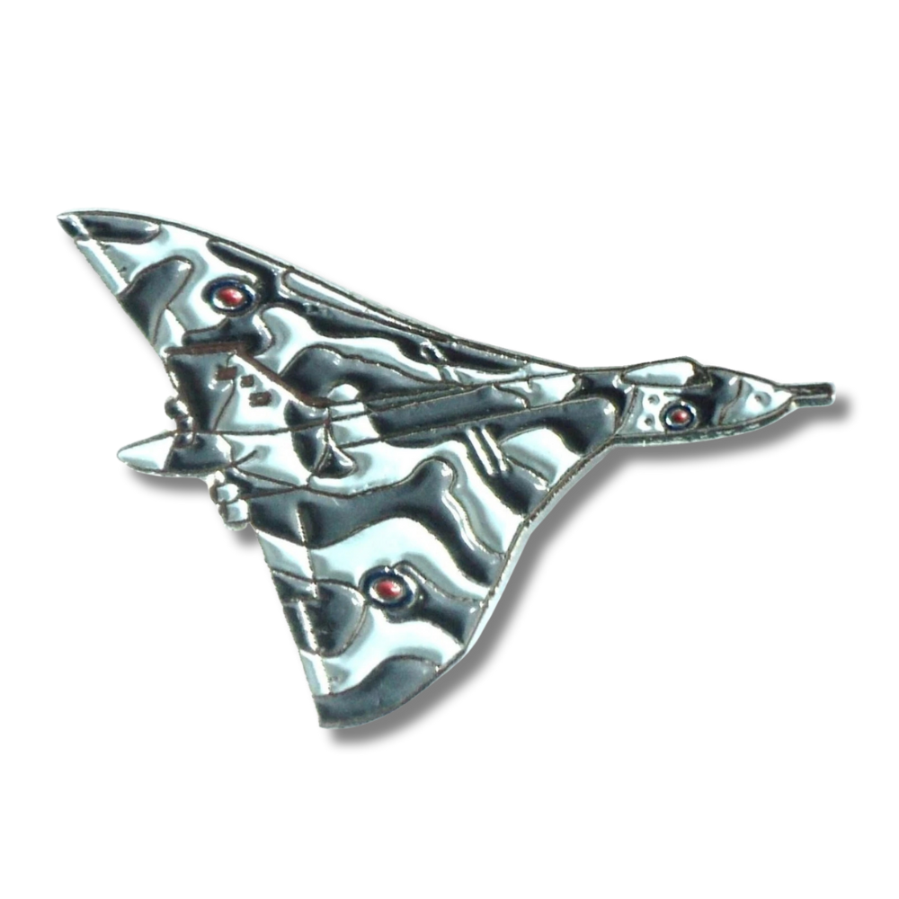 Vulcan Bomber Enamel Lapel Pin Badge