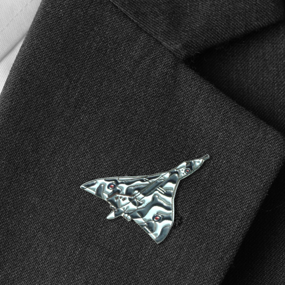 Vulcan Bomber Enamel Lapel Pin Badge