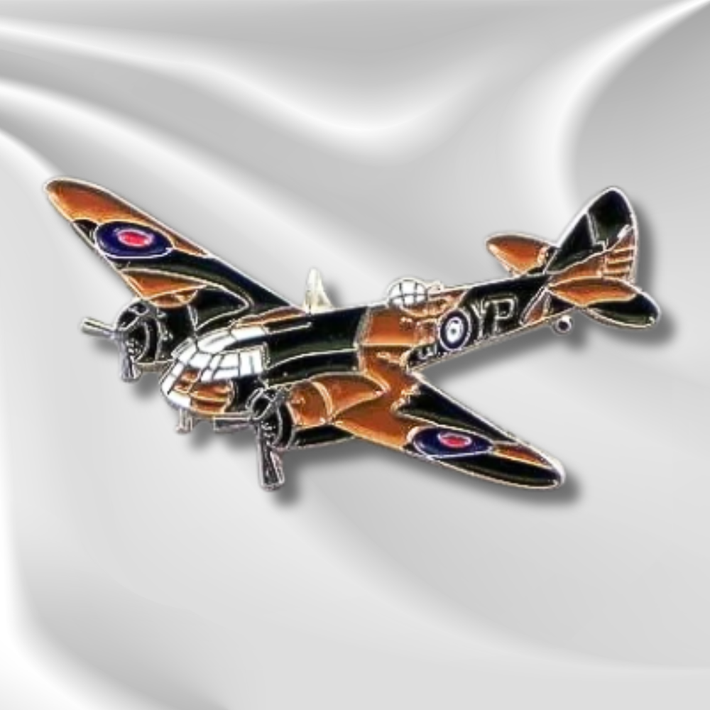 WWII Bristol Blenheim Bomber Plane Pin Badge