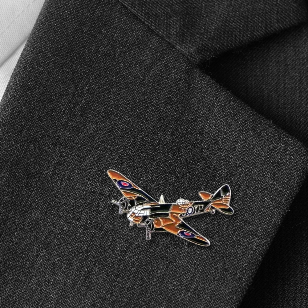 WWII Bristol Blenheim Bomber Plane Pin Badge