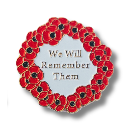 We Will Remember Them Pin Badge