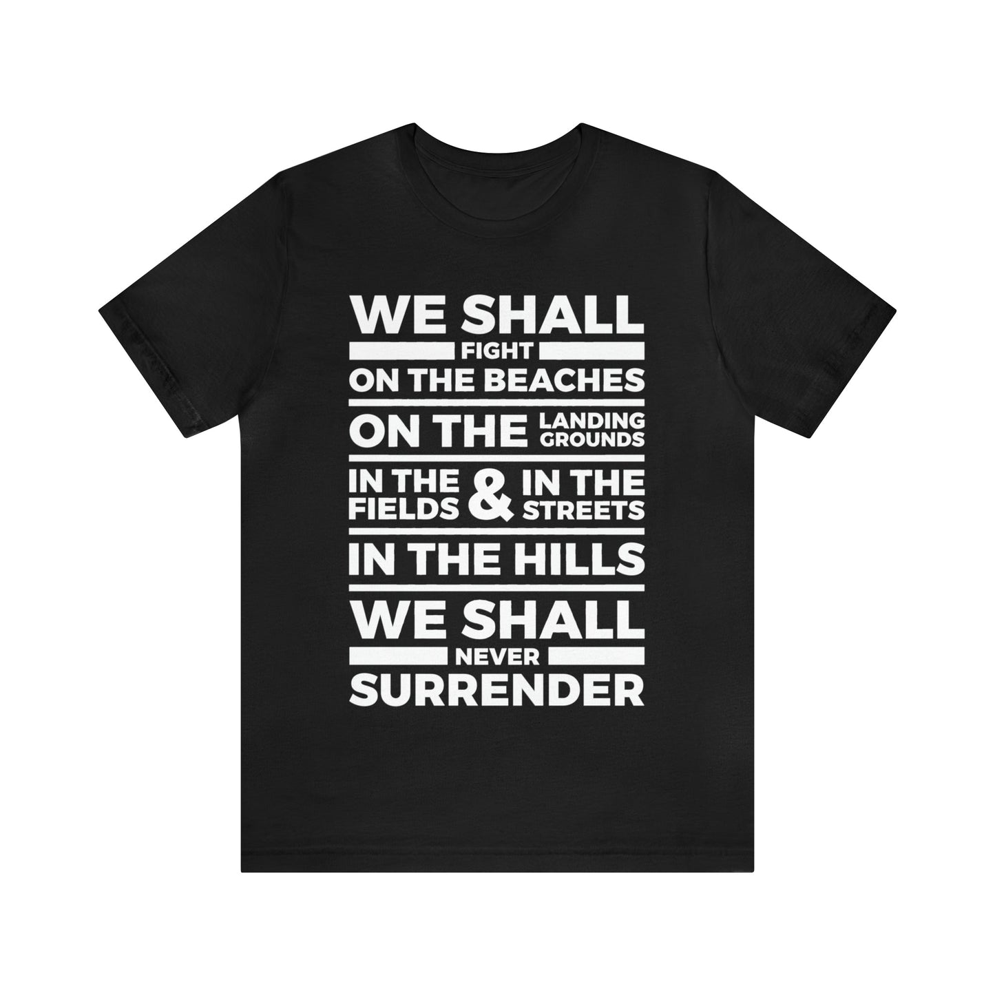 Winston Churchill Never Surrender T Shirt