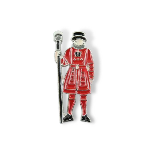 British Red Beefeater Lapel Pin Brooch