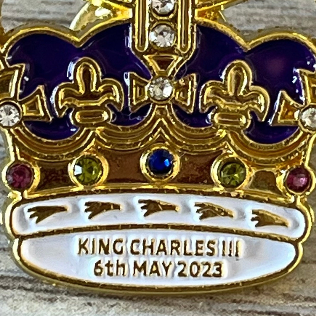 Crown Coronation Pin Badge