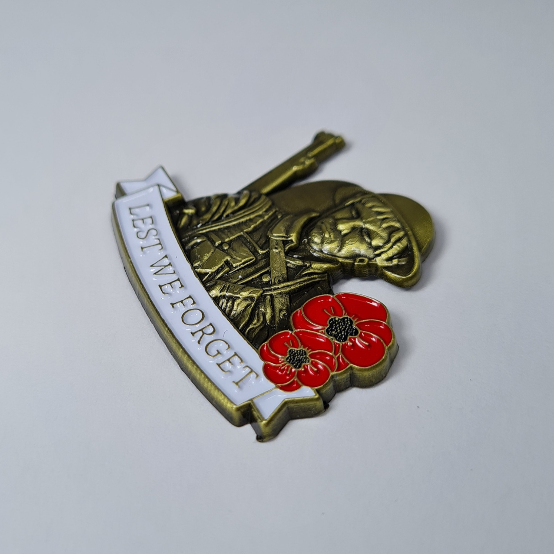 Lest We Forget Soldier Pin Badge | Limited Edition
