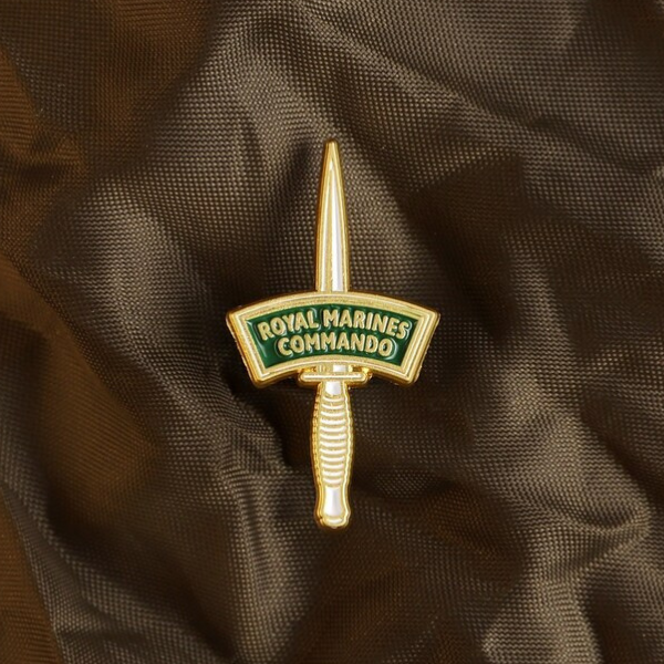 Royal Marines Commando Fairbairn Sykes Pin Badge