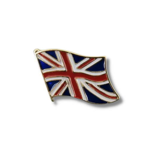 Coronation Union Jack Flag Lapel Pin Brooch