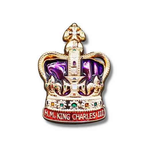 St. Edward's Crown King Charles III Coronation Pin Badge