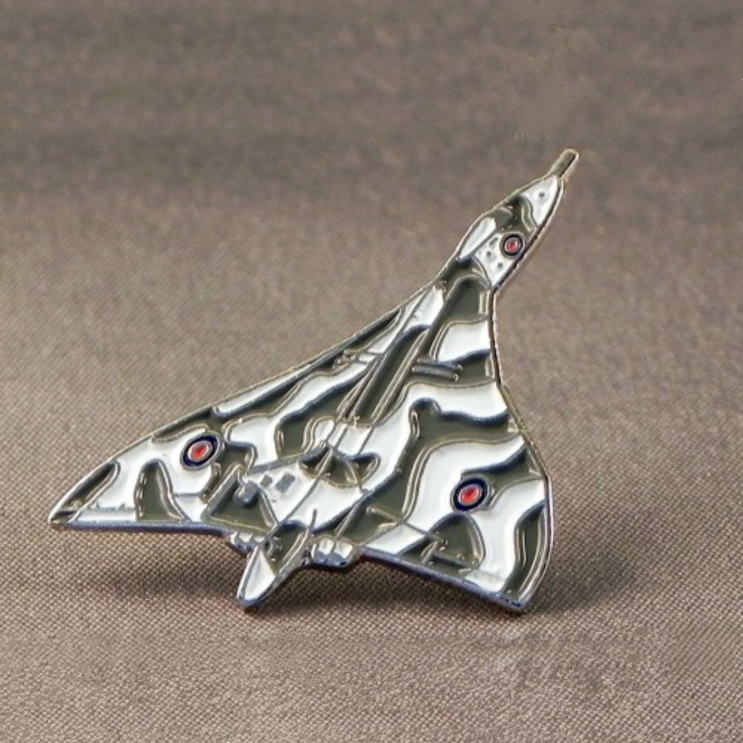 Vulcan Bomber Enamel Lapel Pin Badge