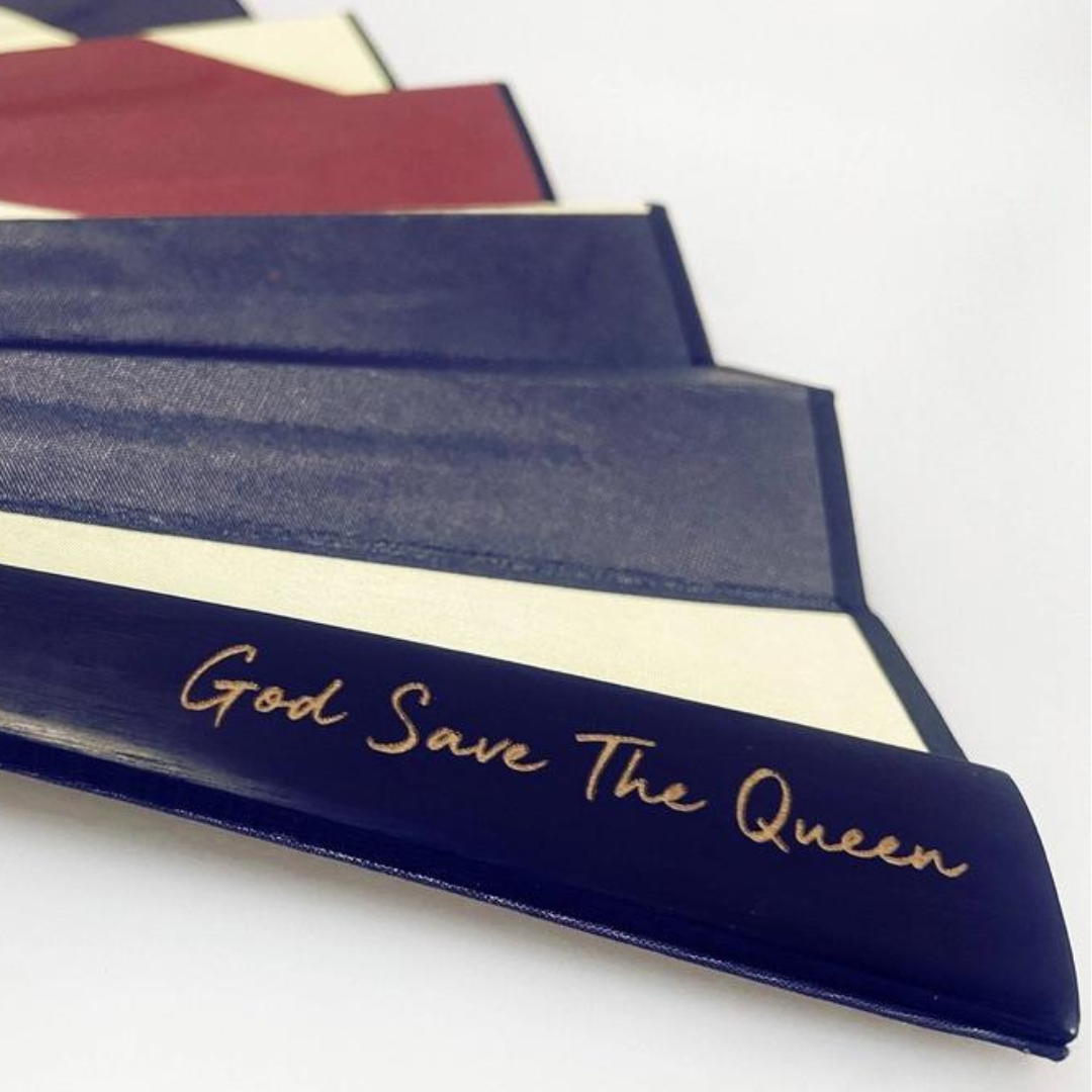 God Save The Queen - BAMBOO AND SILK FAN