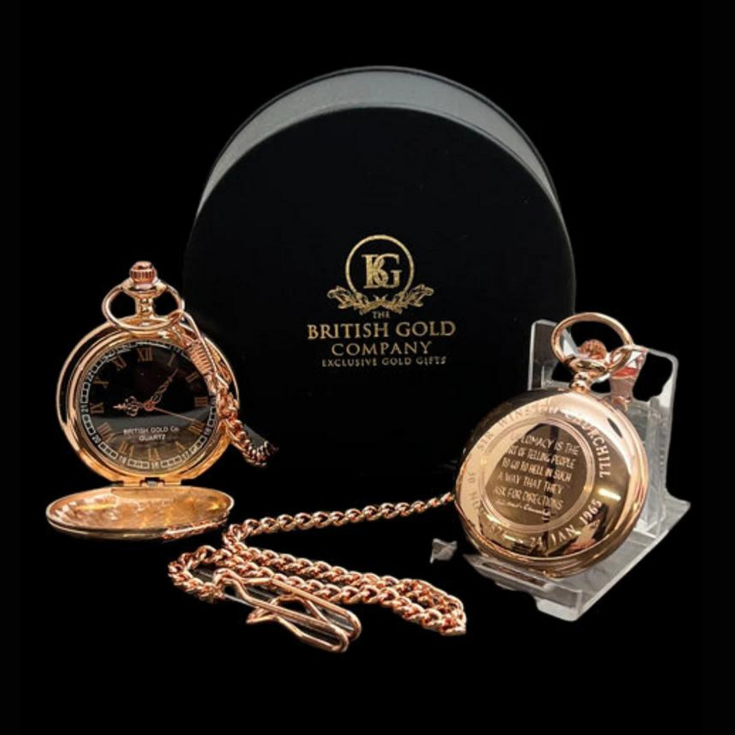 Winston Churchill Personalised Engraved Pocket Watch