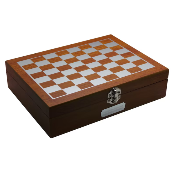 Personalised Royal Marines Chess Set With Flask, Pen, and More