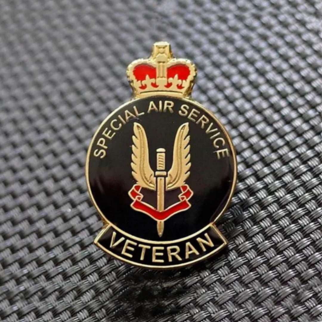British SAS Veteran Special Air Service Royal Marines Commando Pin Badge