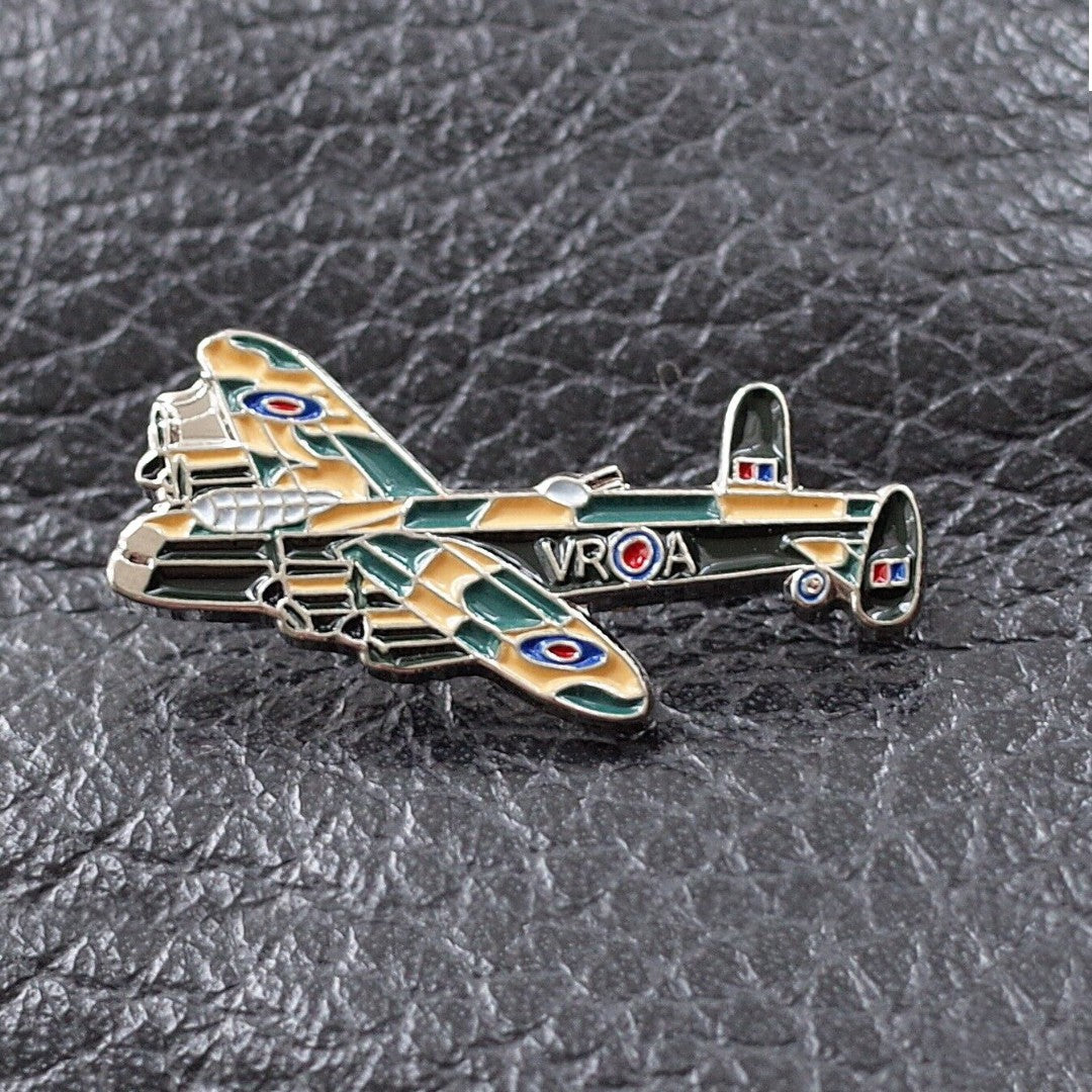 Lancaster Bomber RAF WW2 Aeroplane Enamel Badge