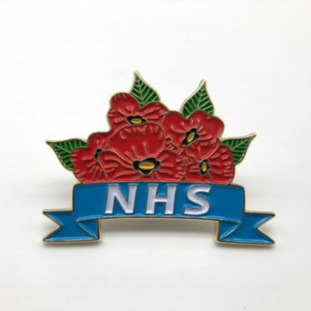 NHS Five Poppy Badge