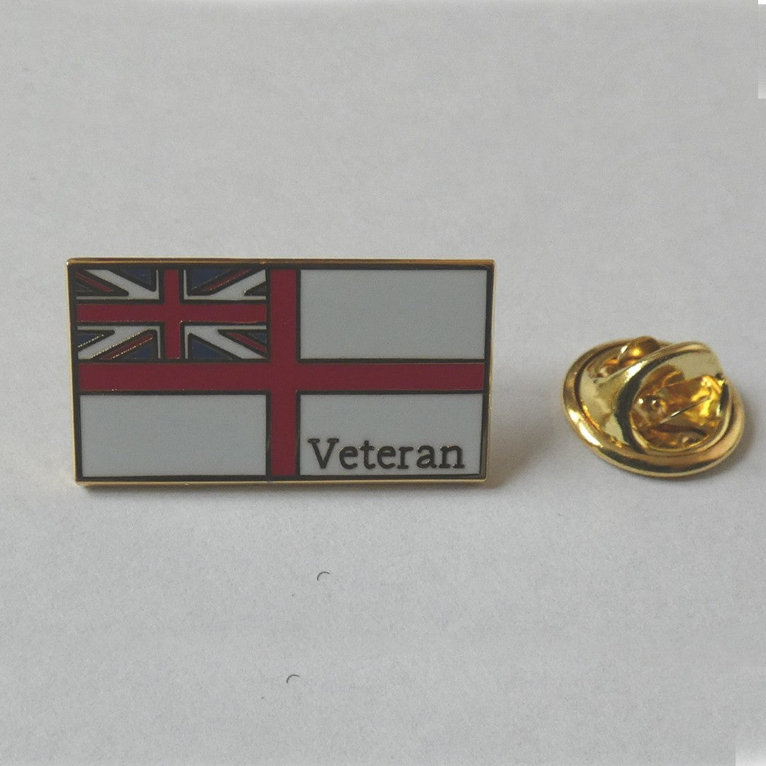 Royal Navy Flag Veteran Pin Badge
