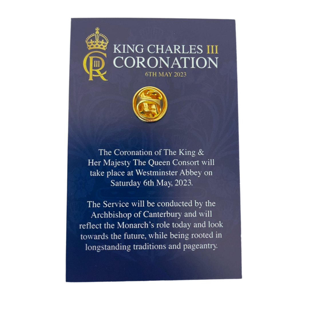 Official King Charles III Coronation Logo Badge