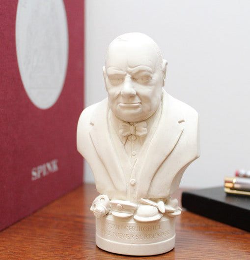 Bronze Gild Bust of Sir Winston Churchill
