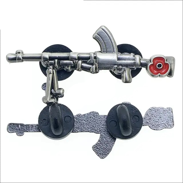 Bren Gun Rifle Lapel Remembrance Pin