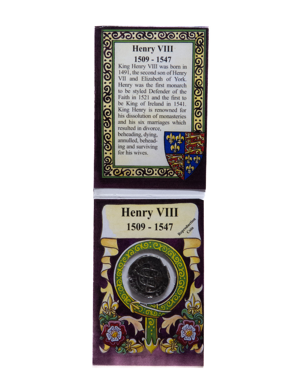 Henry VIII Half Groat Coin (With Story Card)