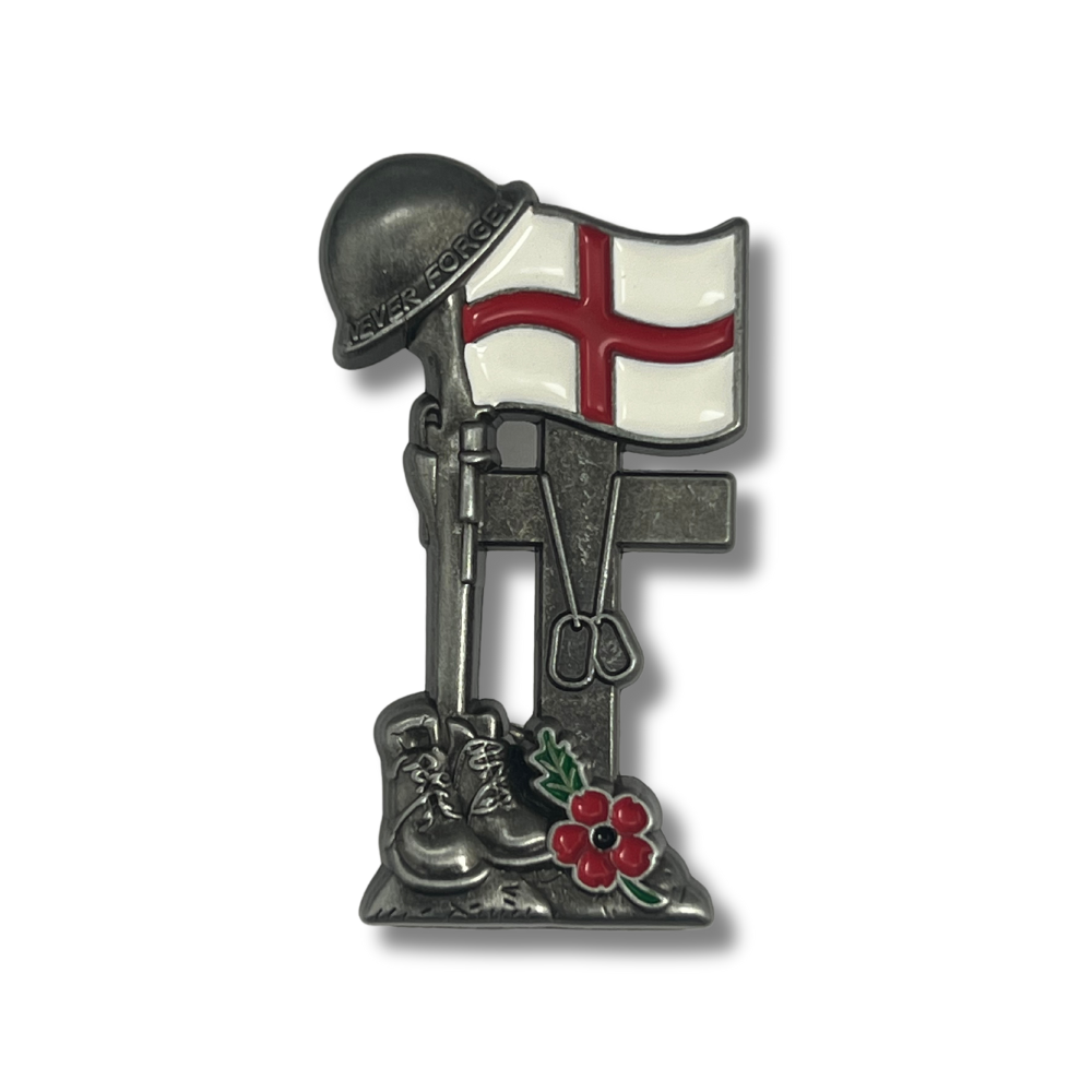 Never Forget Remembrance Pin - England Edition – BRITISH PRIDE