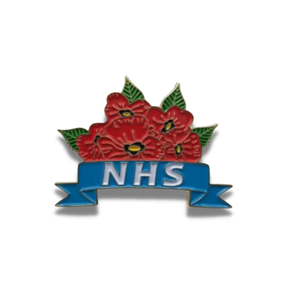 NHS Five Poppy Badge