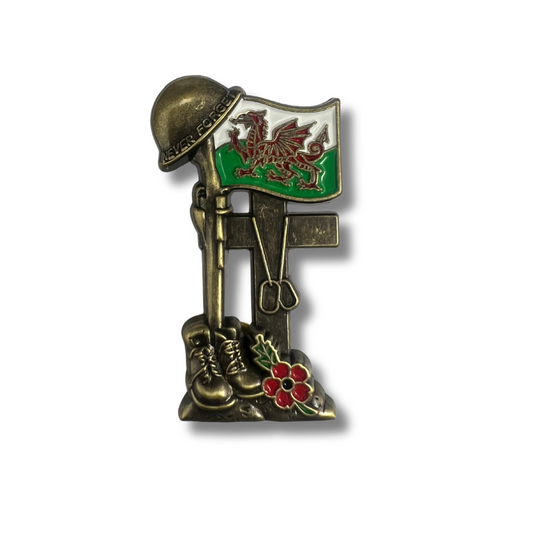 Never Forget Remembrance Pin - Wales Edition