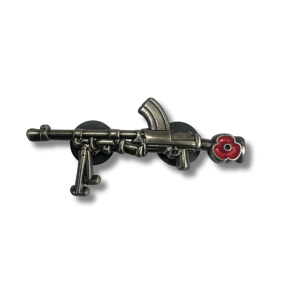 Bren Gun Rifle Lapel Remembrance Pin