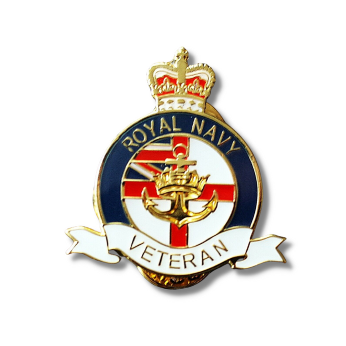 Royal Navy Veteran Pin Badge British Pride