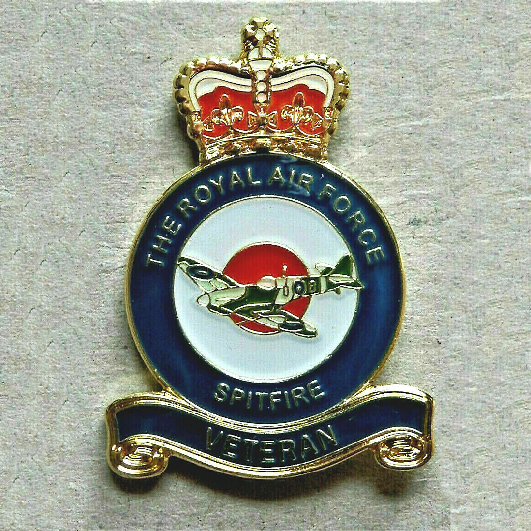RAF Veteran Spitfire Pin Badge