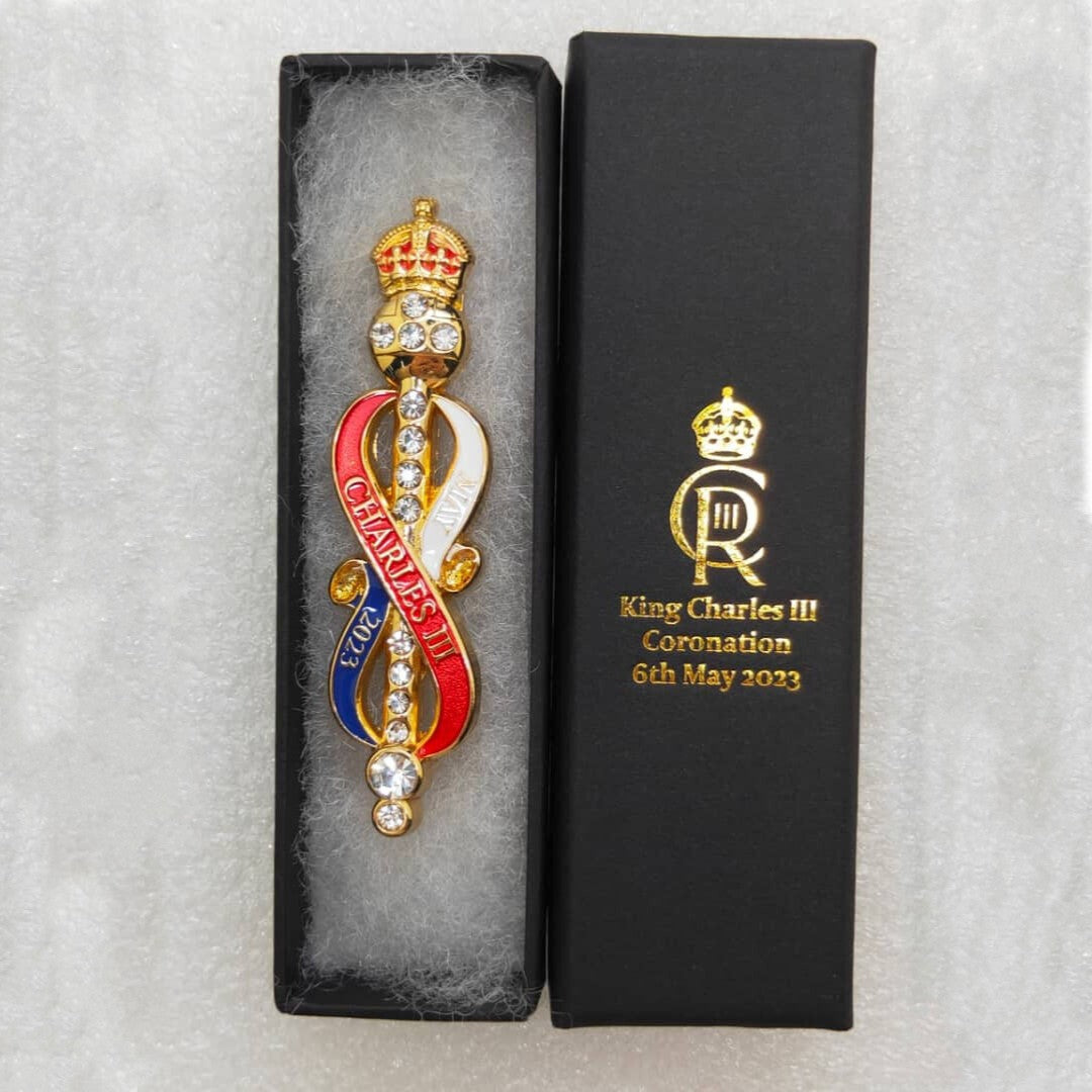 King Charles III Coronation Commemorative Brooch 2023