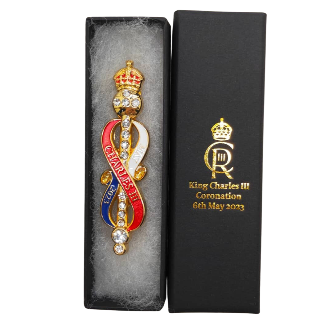 King Charles III Coronation Commemorative Brooch 2023