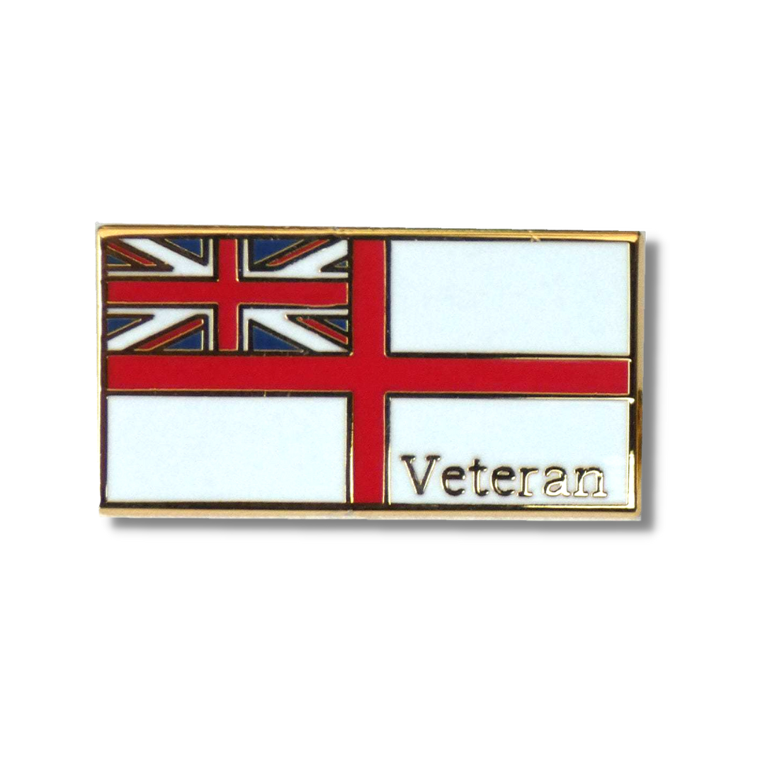 Royal Navy Flag Veteran Pin Badge