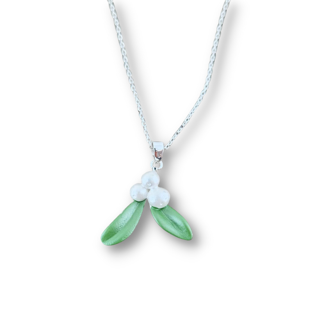 Mistletoe Christmas Necklace