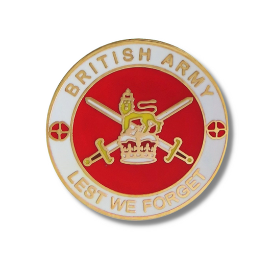 British Army - Lest We Forget Pin Badge