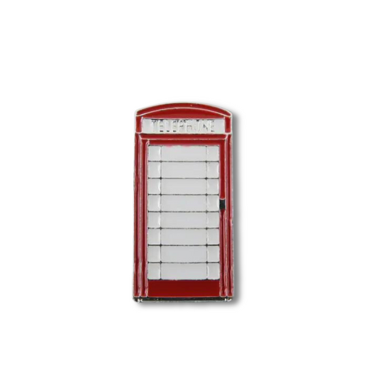 British Red Telephone Box Lapel Pin Badge