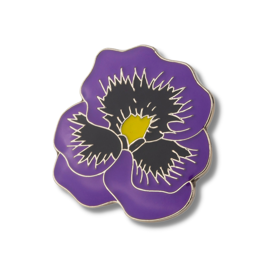 Purple Animals In War Remembrance Poppy Pin Badge