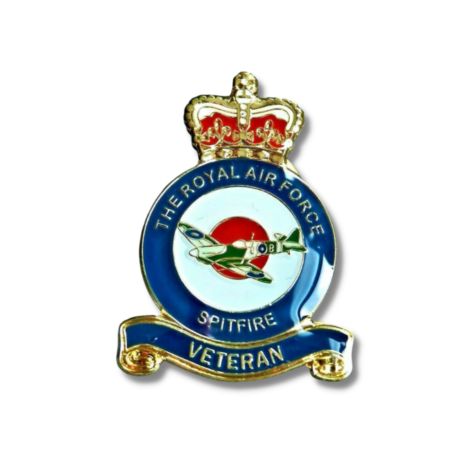 RAF Veteran Spitfire Pin Badge