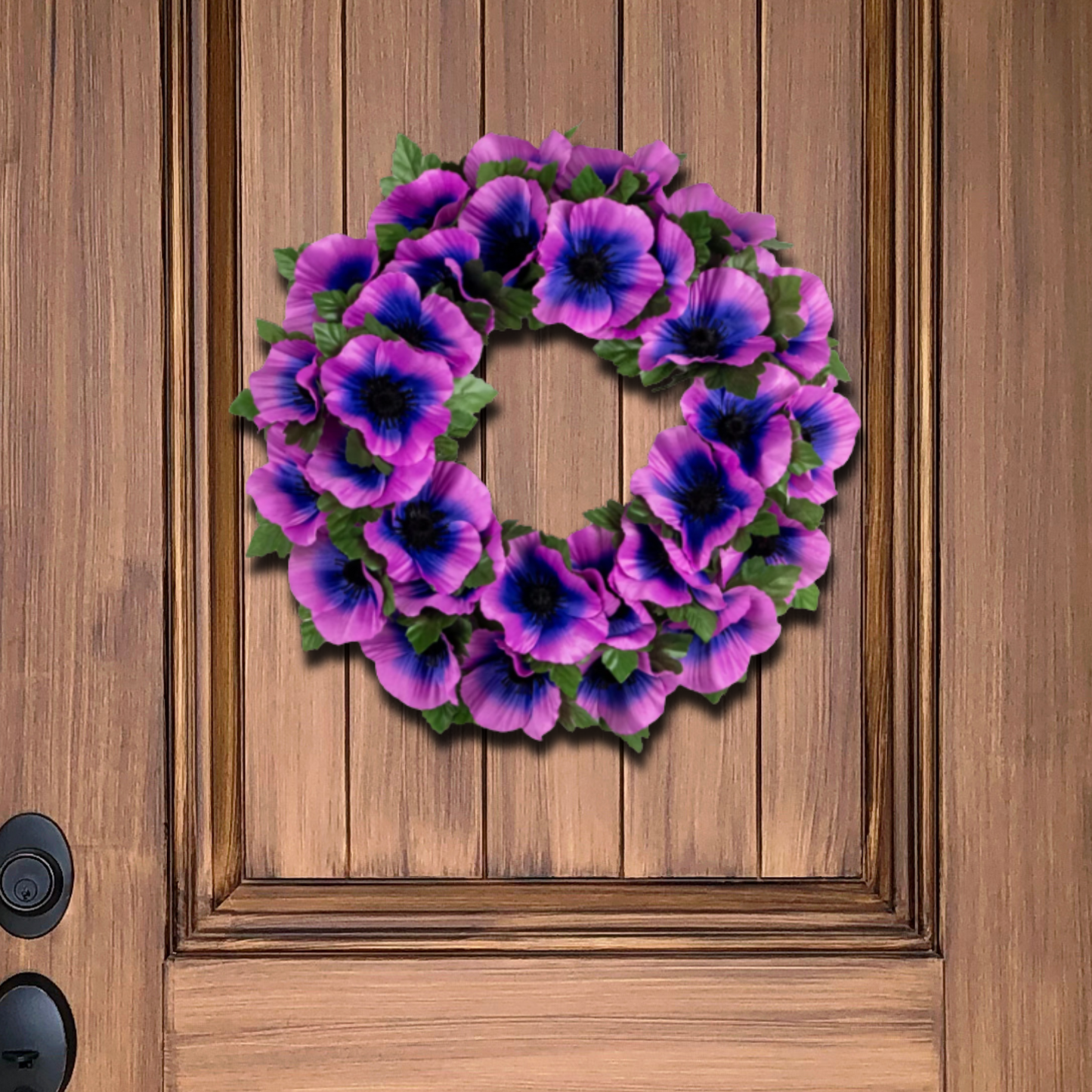 Purple Flower Wreath Decoration