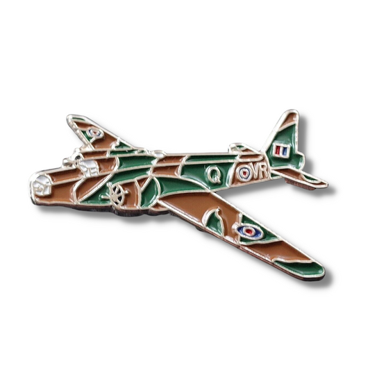 WW2 Wellington Bomber Plane Enamel Badge